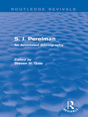 cover image of S. J. Perelman